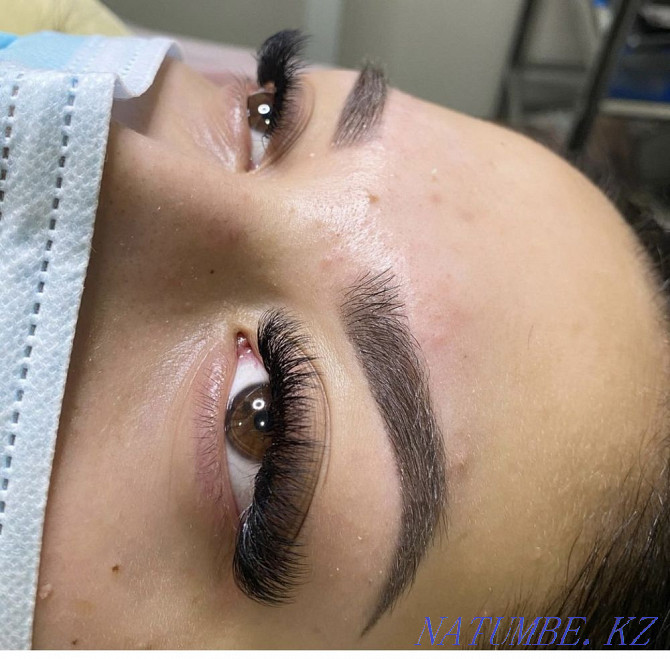 Eyelash extensions, eyebrow and lip tattoo, lamination Almaty - photo 3