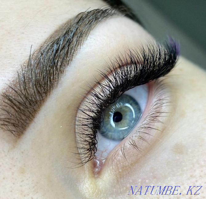 Eyelash extensions, eyebrow and lip tattoo, lamination Almaty - photo 4