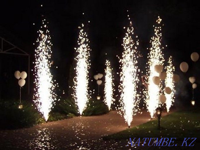 Холодный фонтан! Фейерверки!Вертушки! 3метровый! Kaspi RED! Шымкент - изображение 3