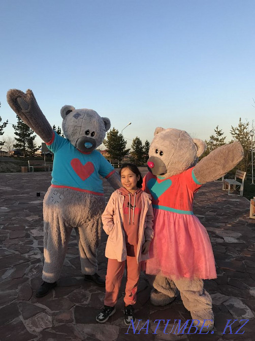 Мало денег. Но хочешь удивить ? Арендуй 2-х Мишек с доставкой за 15к Алматы - изображение 1