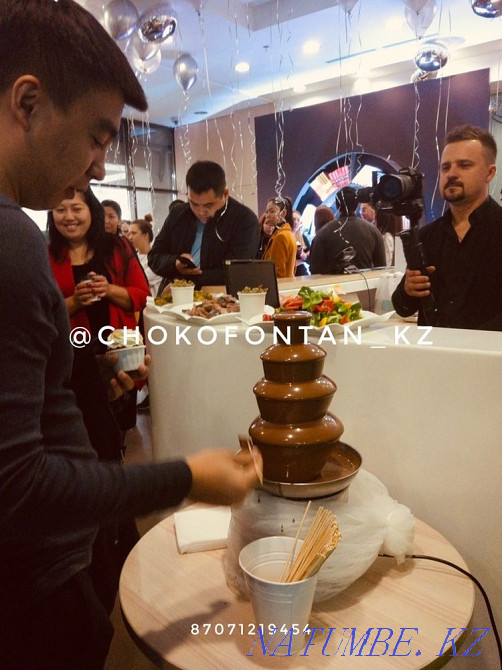 Шоколадный фонтан! Фонтан для напитков! С вкусным Турецким шоколадом! Алматы - изображение 4
