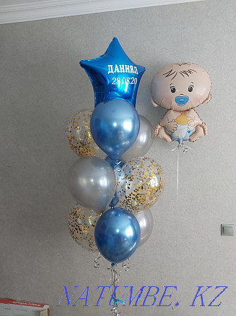 Helium balloons for discharge from the hospital, car stickers. Nur-Sultan Astana - photo 6