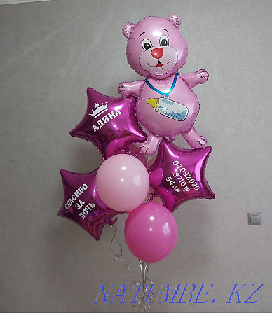 Helium balloons for discharge from the hospital, car stickers. Nur-Sultan Astana - photo 4