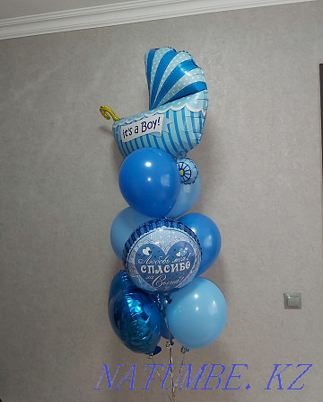 Helium balloons for discharge from the hospital, car stickers. Nur-Sultan Astana - photo 5