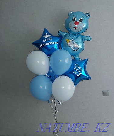 Helium balloons for discharge from the hospital, car stickers. Nur-Sultan Astana - photo 8