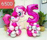 Helium balloons Numbers on the counter birthday Promotion Astana