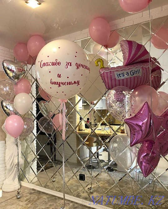 Balloons helium balloons for discharge balloons for discharge balloons for birthday Astana - photo 2