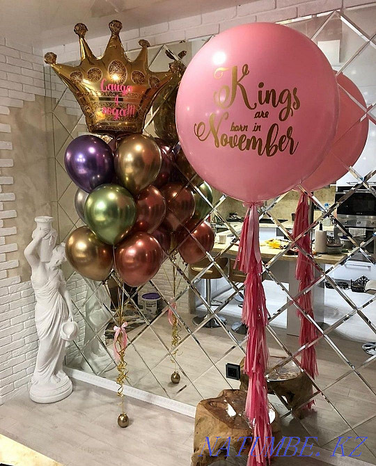 Balloons helium balloons for discharge balloons for discharge balloons for birthday Astana - photo 4