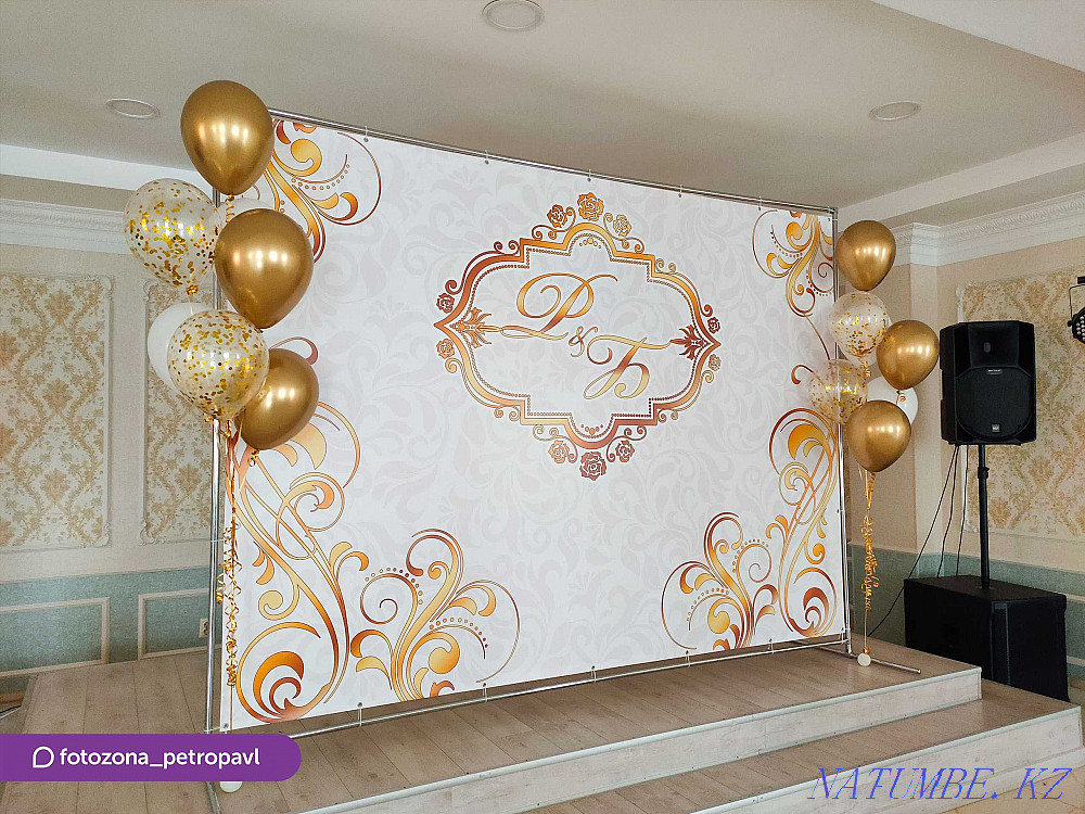 Banner (Photozone) and Seating plan on a turnkey basis / Rent of structures Petropavlovsk - photo 3