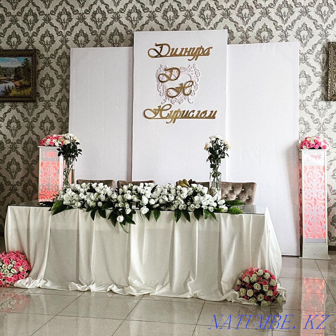 Decoration of Weddings, Presidiums, Betashar, Otau, Yurt, Sakhna, Shymyldyk. Shymkent - photo 7