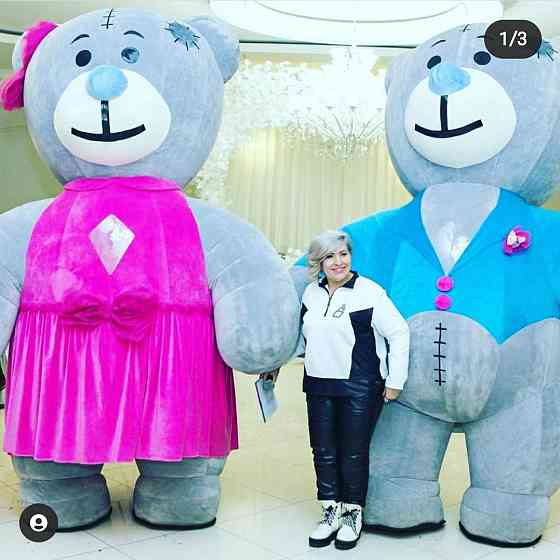 Ростовые 3х метровые мишки Тедди, Teddy, Аю, аниматоры, гиганские Тэдд Almaty