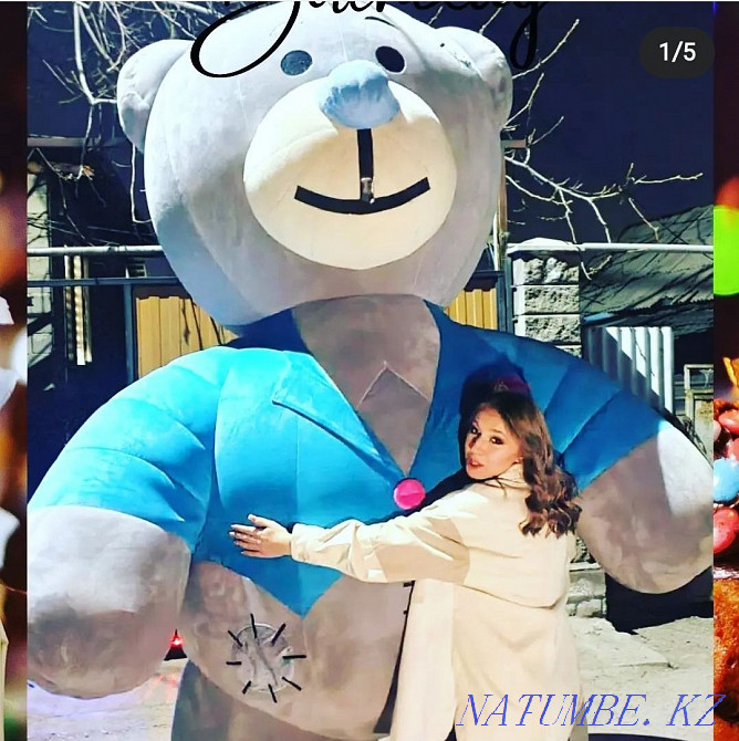 Ростовые 3х метровые мишки Тедди, Teddy, Аю, аниматоры, гиганские Тэдд Алматы - изображение 3