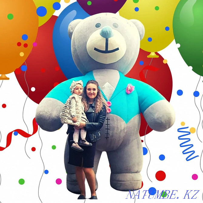 3 meter tall inflatable Teddy bears, ayu, animators, giant Teddies Almaty - photo 4