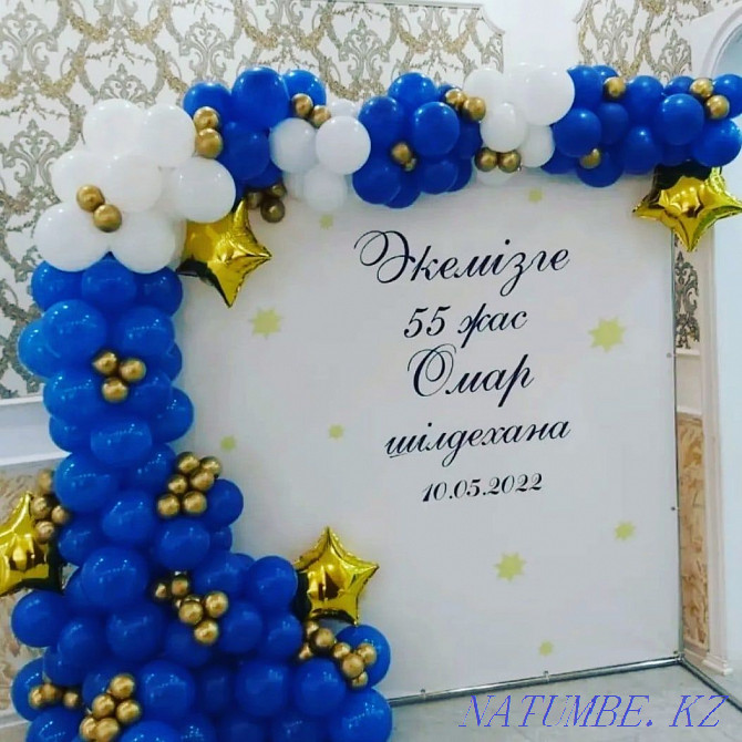 Balloons for discharge, gender party, decoration with balloons Astana - photo 1