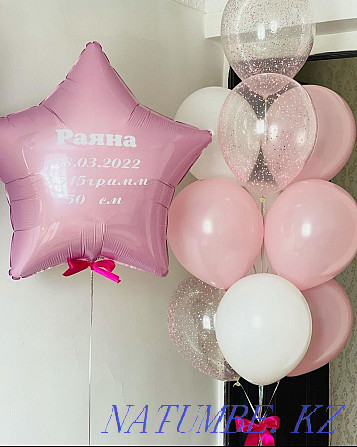 Balloons for discharge, gender party, decoration with balloons Astana - photo 7