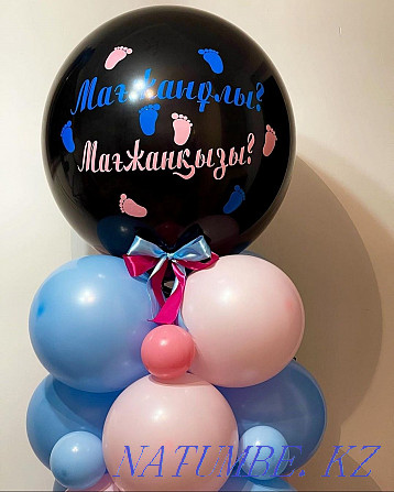 Balloons for discharge, gender party, decoration with balloons Astana - photo 5