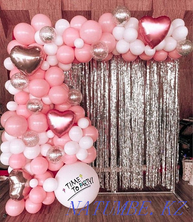 Decoration banners photozone stand arches of flowers arches of balloons Almaty - photo 4