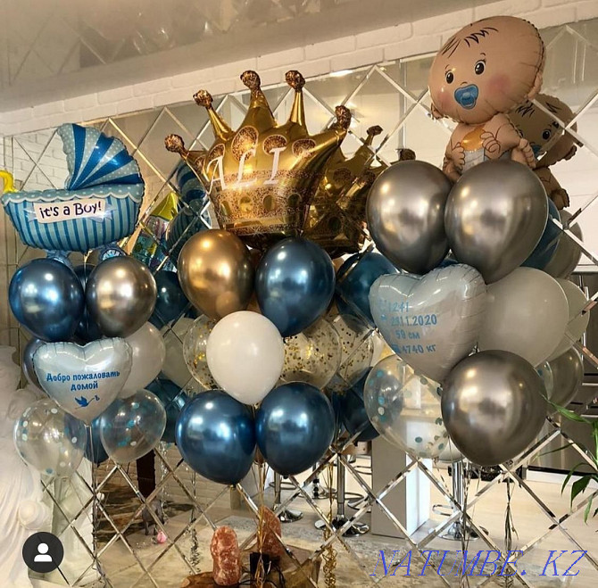 Шарлар 300тг дан түсіруге арналған гелий шарлары instagram sweet_ballonskz  Астана - изображение 7