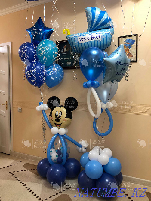 Ауруханадан үзіндідегі шарлар / ҮШІН ҮШІН ТІРКЕЛУ / Автокөліктегі стикерлер  Астана - изображение 1