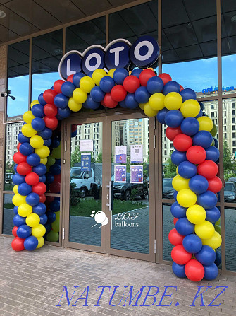 ARCH FROM BALLOONS for the opening / DESIGN of the store with BALLOONS / Balloons for the entrance Astana - photo 1