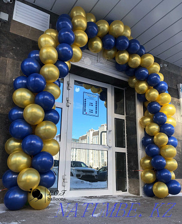 ARCH FROM BALLOONS for the opening / DESIGN of the store with BALLOONS / Balloons for the entrance Astana - photo 8