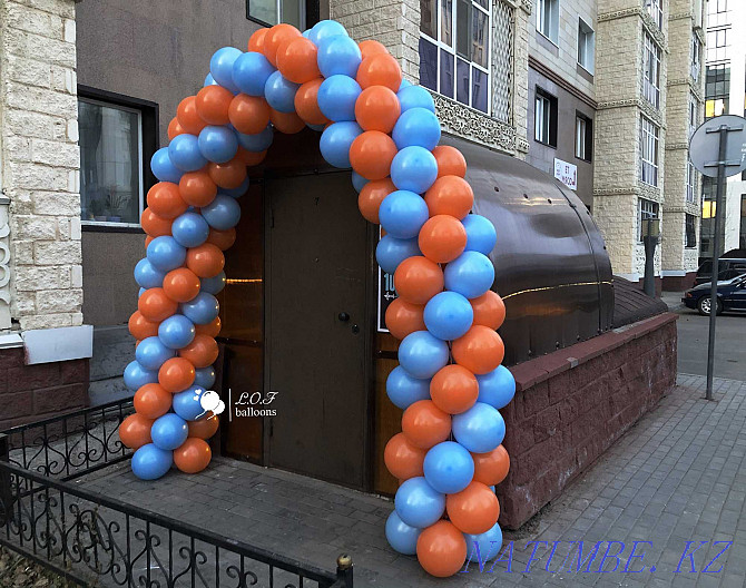 Arches from balloons/Decoration of the entrance group/Helium balloons/Garlands Astana Astana - photo 8