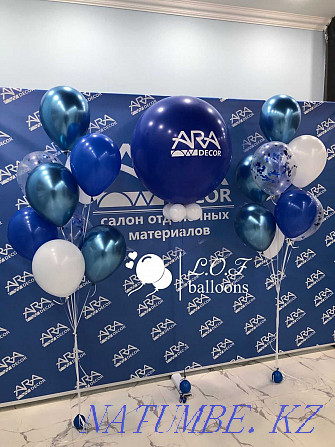 Arches from balloons/Decoration of the entrance group/Helium balloons/Garlands Astana Astana - photo 2
