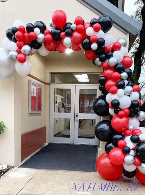 Шарлармен, аркалармен, жартылай аркалармен, фотоаймақтармен безендіру  Алматы - изображение 2