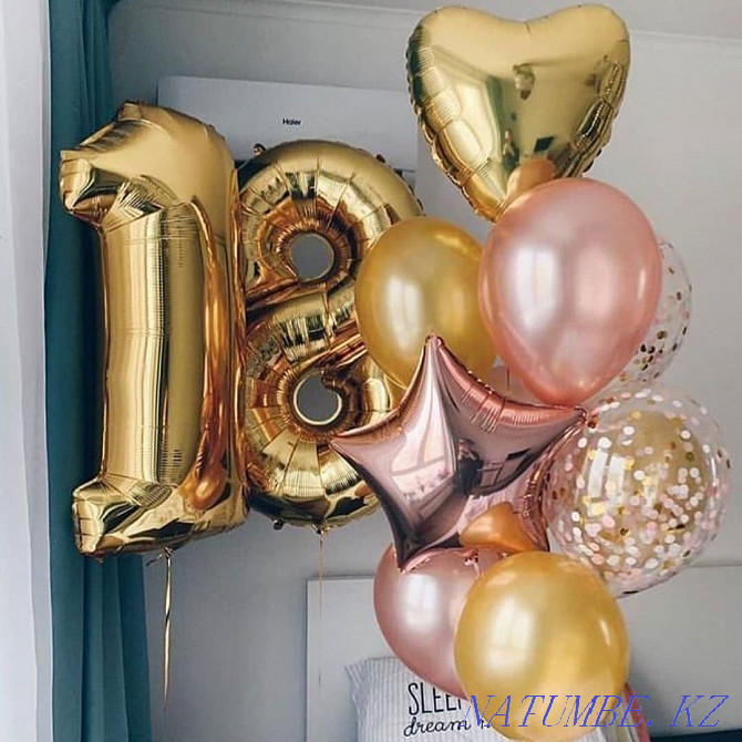 Helium balloons Astana, Birthday balloons, Khen party, Kudalyk Astana - photo 2