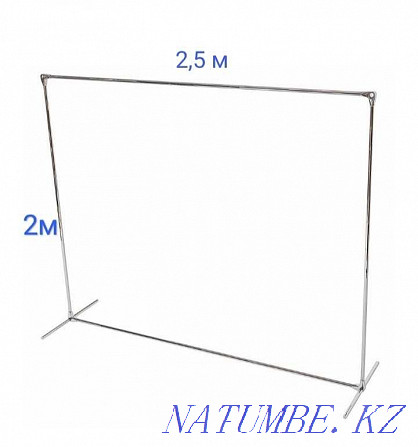 Rent a banner stand, for a poster, press wall frame Almaty - photo 5