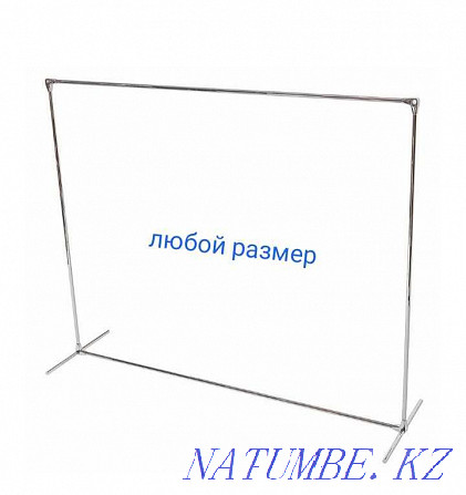 Rent a banner stand, for a poster, press wall frame Almaty - photo 1