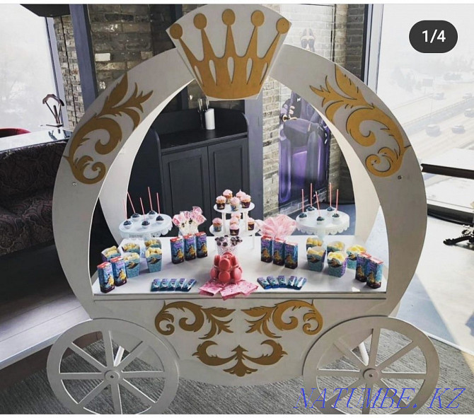 Rent Carriage and tables for candy bar Almaty - photo 2