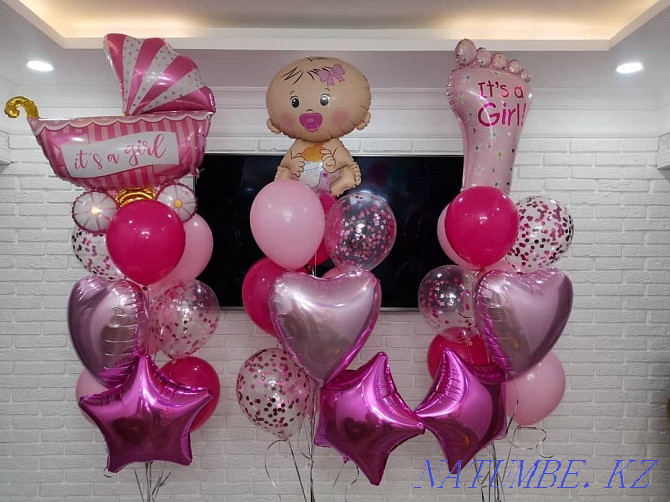 Helium balloons for discharge, birthdays, Kudalyk, Khen party. Balloons Astana - photo 6