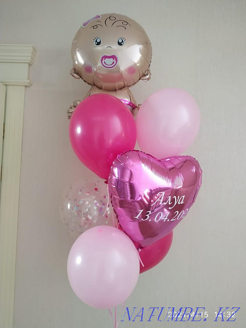 Helium balloons for discharge, Balloons, Delivery of balloons, Birthday Astana - photo 8
