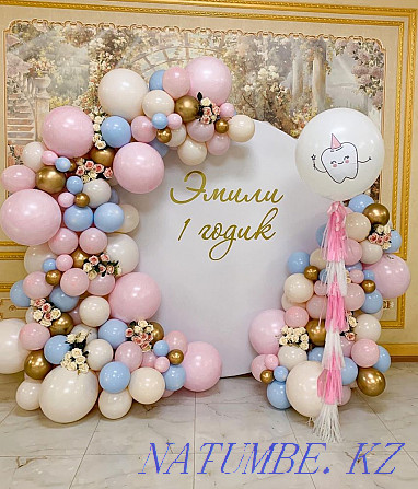Photozone Banner Arch Decoration Balloons Almaty - photo 8