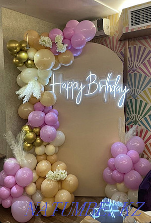 Photozone Banner Arch Decoration Balloons Almaty - photo 2