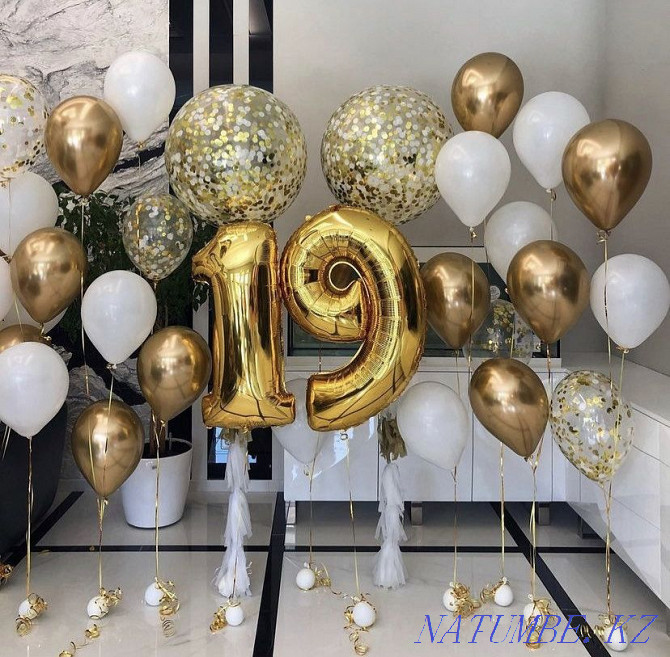 Шары. Шарики. Воздушные шары. Гелиевые шары на день рождения Актобе - изображение 4