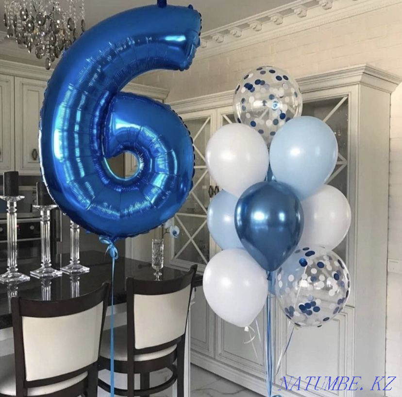 Шарлар. Шарлар. Әуе шарлары. Туған күнге арналған гелий шарлары  Ақтөбе  - изображение 5