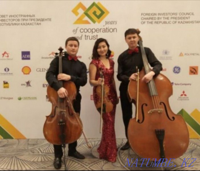 Музыканттар: дуэт Arco скрипка және виолончель, трио ЖАҚСЫ КӨҢІЛ, Брилланте  Астана - изображение 1