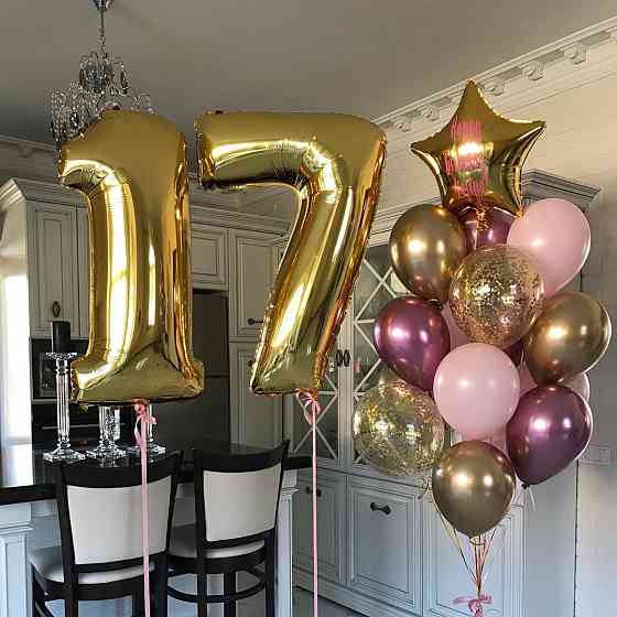 Гелиевые шары Астана, Воздушные шарики для День рождения, Выписка Астана