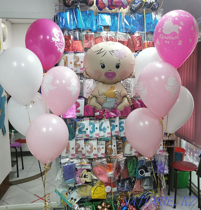 Гелиевые шары для выписки из роддома. Атырау - изображение 8