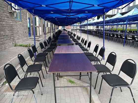 Прокат/Аренда: стулья, столы, посуда.Жер стол (низкий)Газон Оформление Almaty