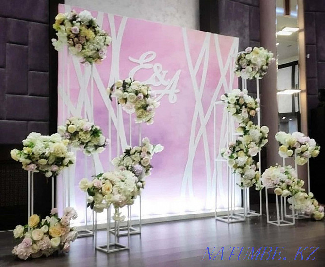 Wedding decoration, Photo zone, Banner, Presidium of young people, etc. Astana - photo 4
