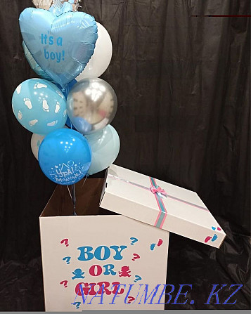 Super price! 10 helium balloons in a box-9800!individual inscription Almaty - photo 6
