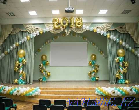 Helium balloons, balloons for graduation, photo zones from balloons Taraz - photo 1