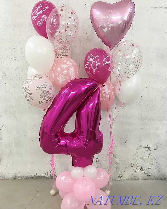Helium balloons, balloons for graduation, photo zones from balloons Taraz - photo 3