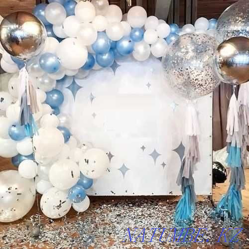 Helium balloons, balloons for graduation, photo zones from balloons Taraz - photo 5