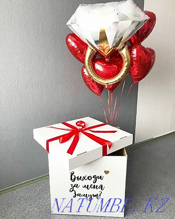 Balloons for lovers, balloons hearts, helium balloons with the inscription, beloved Almaty - photo 6