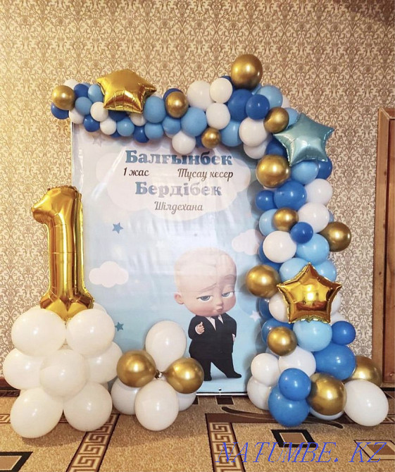 Баннер, фотозона, оформление шарами, бонбоньерки Атырау - изображение 3