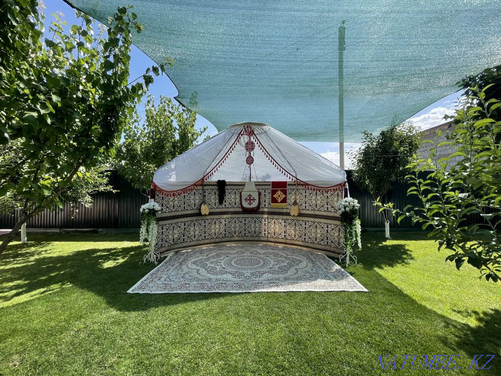 Шаңырақ Беташарға Ша?ыра?. Жарты киіз ?й. Киіз үй. Наурыз?а Беташар?а Шымкент - изображение 7